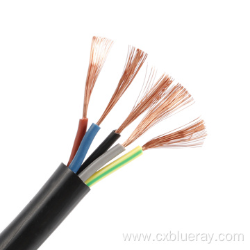 500v pvc insulated power cable flexible copper cable H05VV-F factory price RVV cable